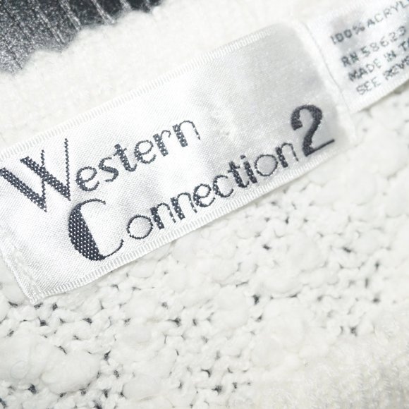 Vintage 80s Rainbow Sweater Top - Picture 5 of 6